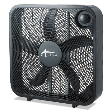 Alera® 3-speed Box Fan, Black freeshipping - TVN Wholesale